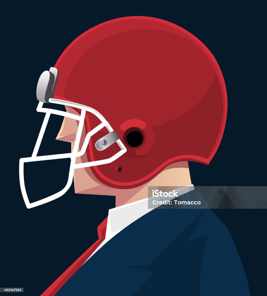 Homme d'affaires de protection de casque - clipart vectoriel de Affaires libre de droits