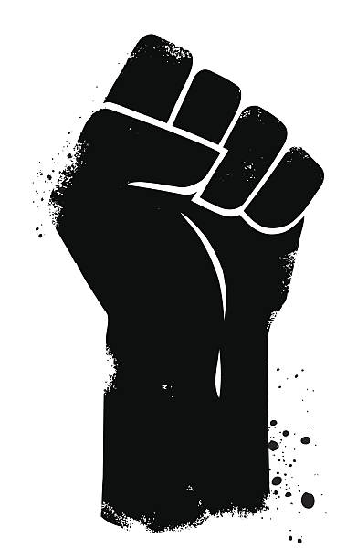 pěstní síla - demonstrace událost stock ilustrace
