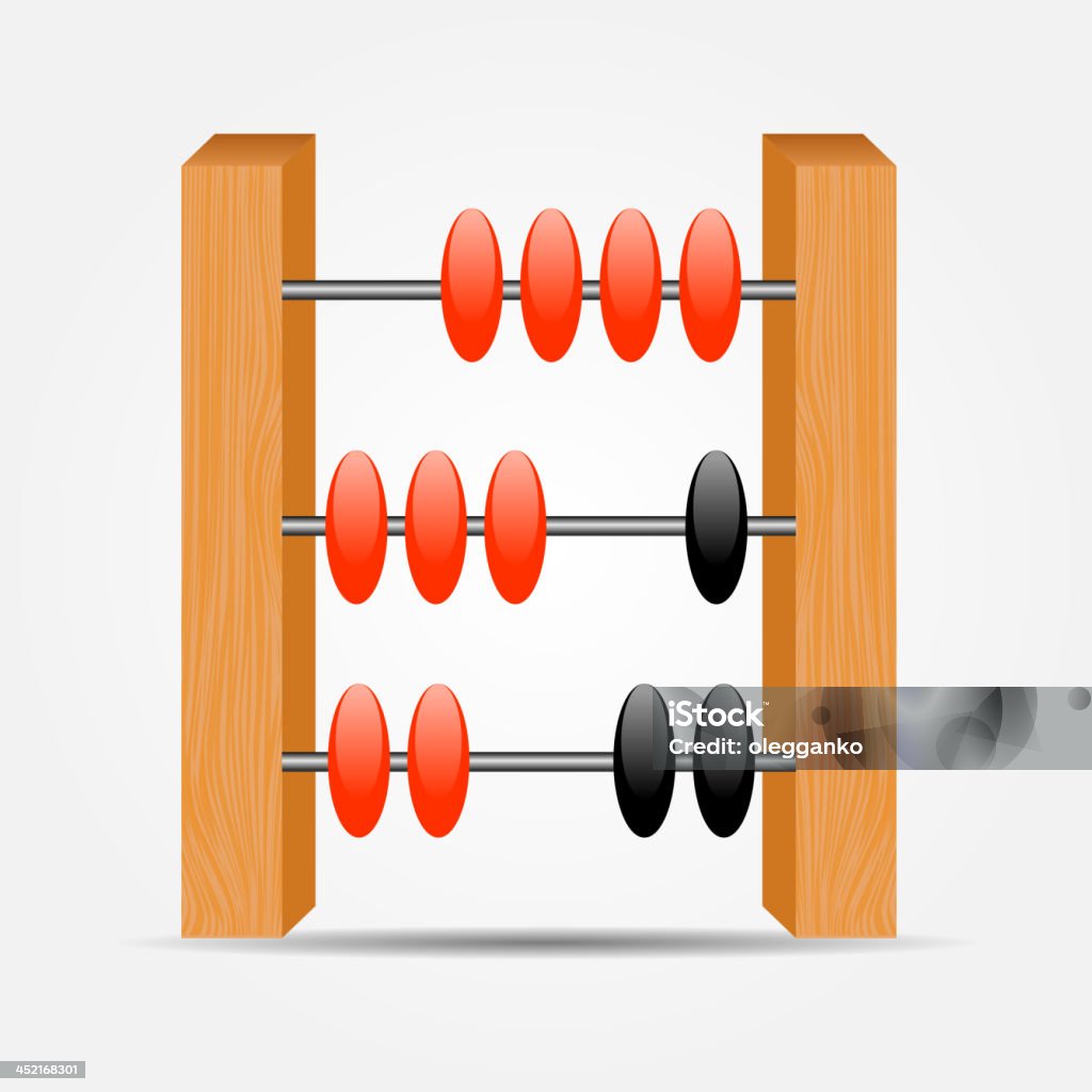 abacus ícone de vetor ilustração - Vetor de Amarelo royalty-free