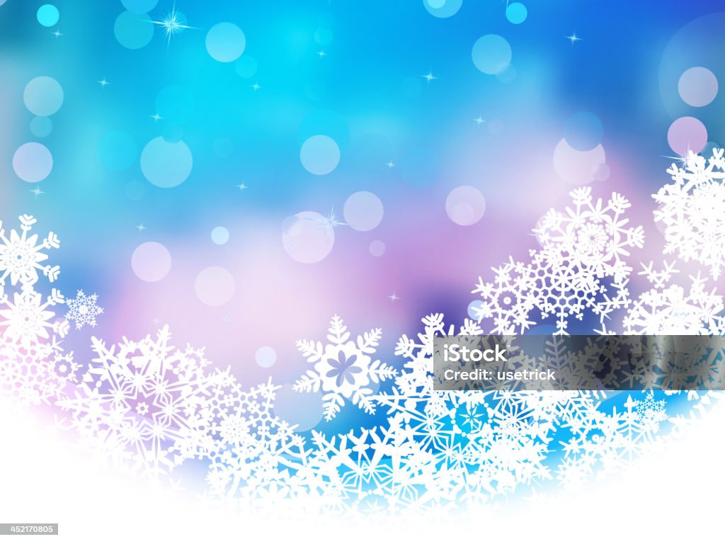 Niebieskim tle z płatków śniegu.  EPS 10 - Grafika wektorowa royalty-free (Abstrakcja)