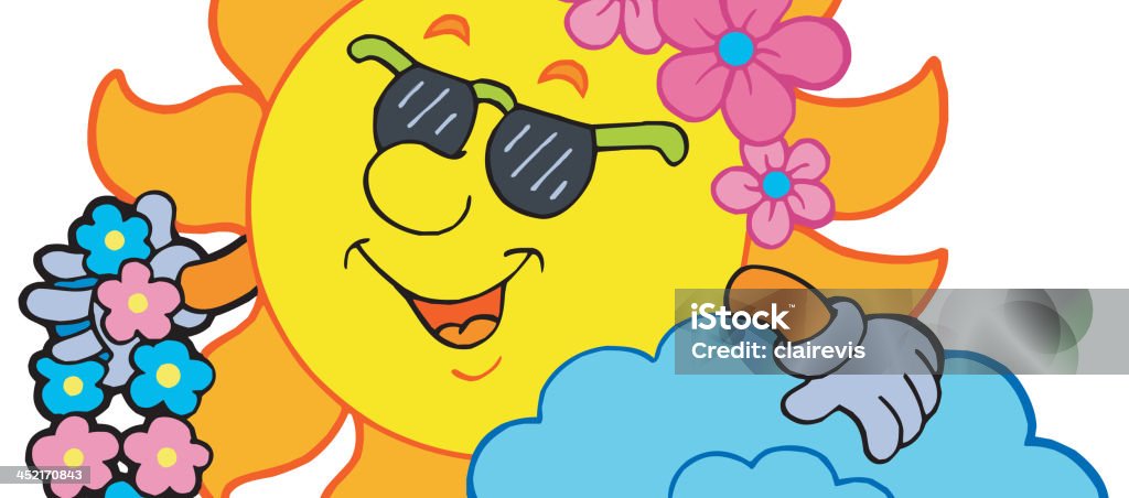 Sol hawaiano - arte vectorial de Alegre libre de derechos