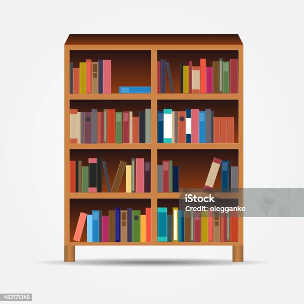 Ilustración de Bookcase Icono Vector Ilustración y más Vectores Libres de Derechos de Abrir - Abrir, Adivino, Aprender