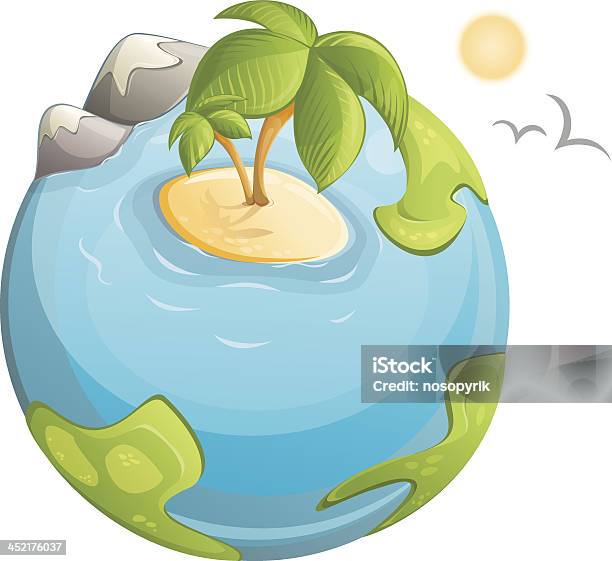 Cartoon Planet Stock Illustration - Download Image Now - Abstract, Backgrounds, Beach