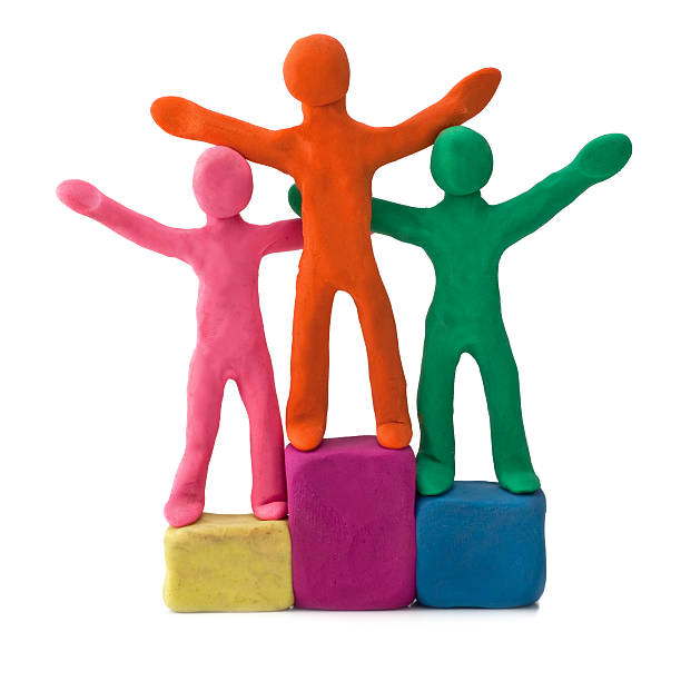 istock plasticine people celebrate victory 452177417