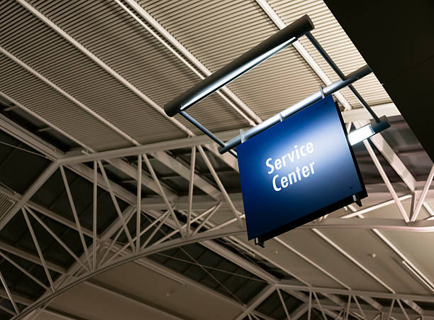 istock Customer Service Center Sign Marker Public Building Architecture Assistance 452178247