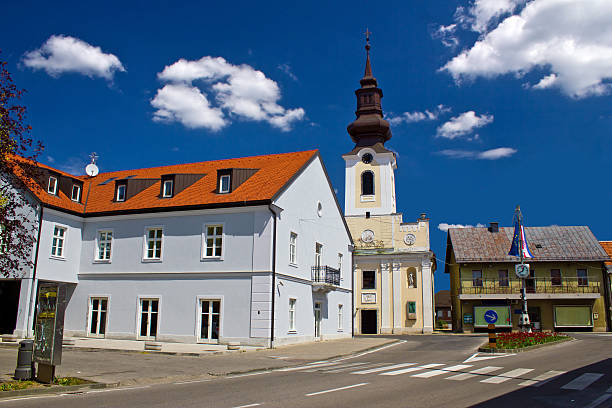 istock Town of Gospic square, Croatia 452178497