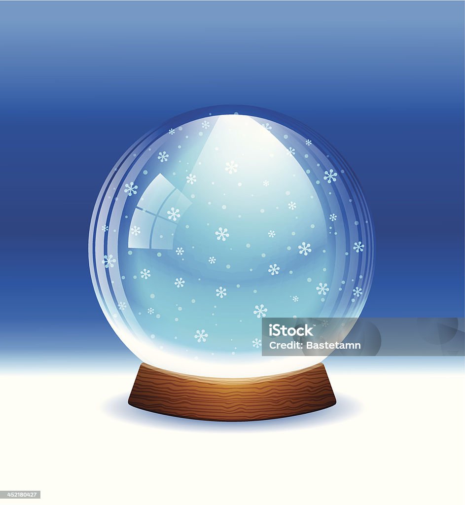 Vetor Bola de Cristal com Neve - Royalty-free Bola de Cristal com Neve arte vetorial