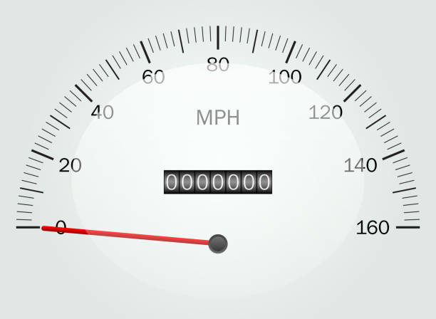 миль/ч - odometer backgrounds black car stock illustrations