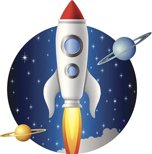 Vector illustration of Rocket