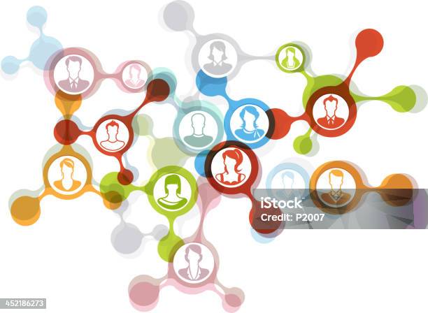 Social Networking Stock Illustration - Download Image Now - Bonding, Color Image, Communication