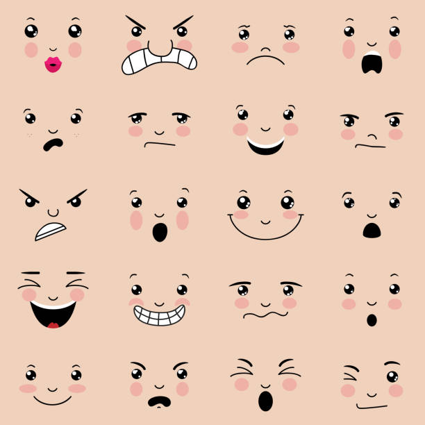ilustrações de stock, clip art, desenhos animados e ícones de expressões faciais - smirking