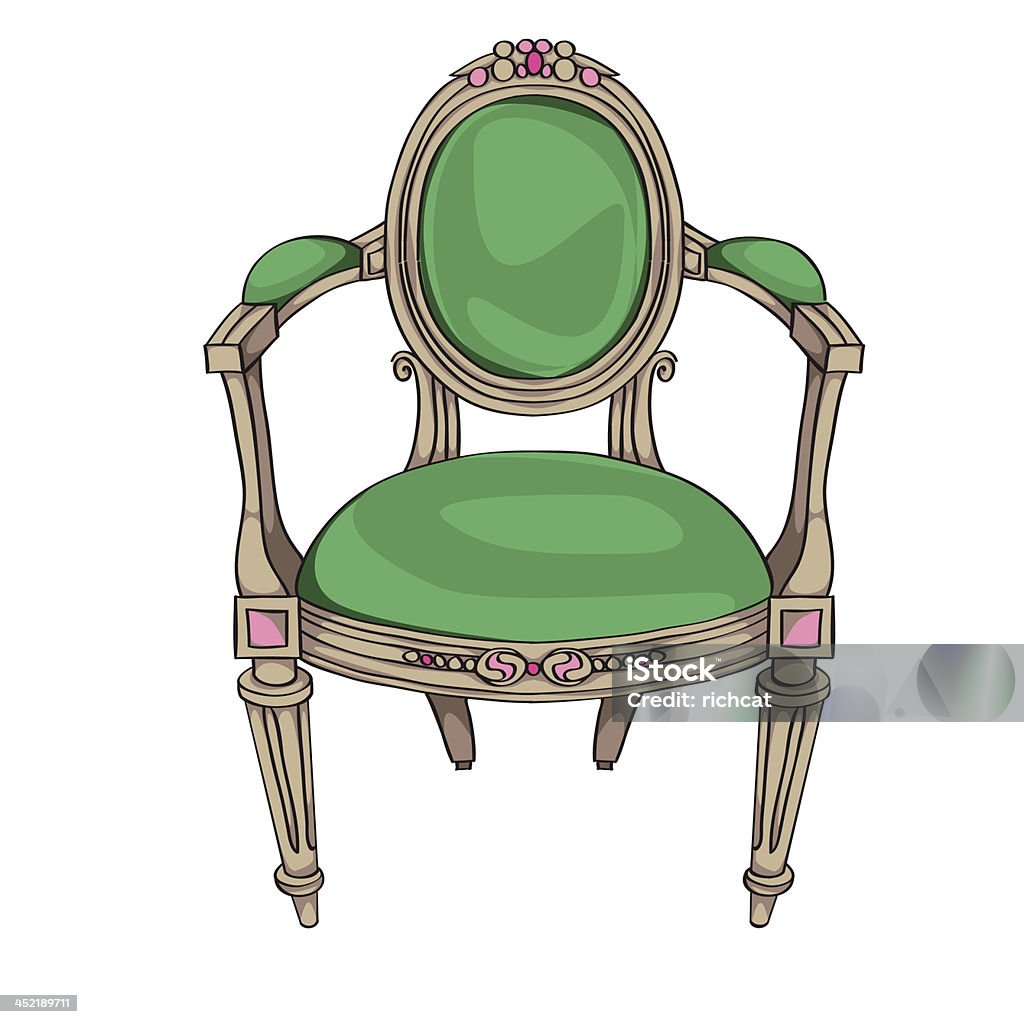 Fauteuil classique - clipart vectoriel de Ameublement libre de droits