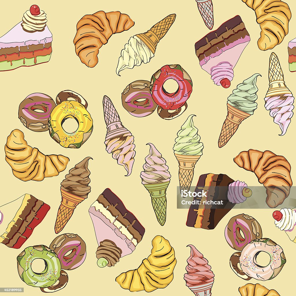 Motif de friandises - clipart vectoriel de Aliment libre de droits