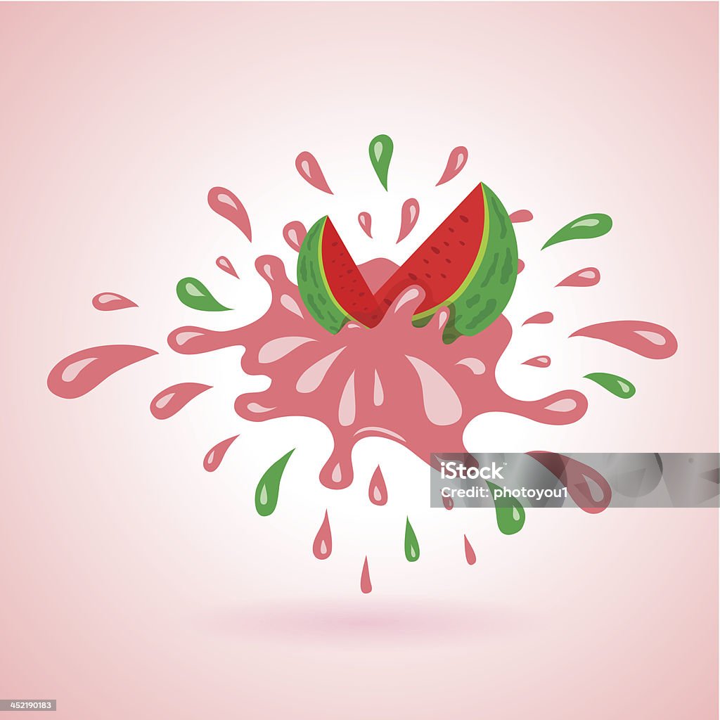 Wassermelonen splash element - Lizenzfrei Abstrakt Vektorgrafik