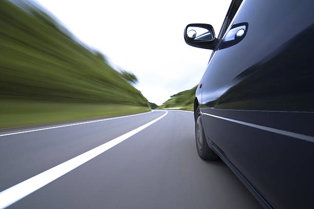 istock The car moves at great speed 452190585