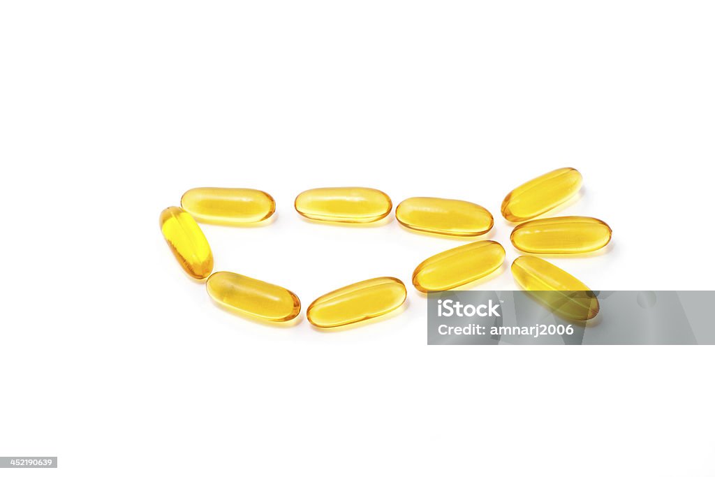 Peixe-de omega3 - Foto de stock de Amarelo royalty-free