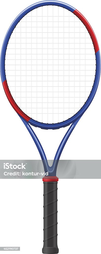 tennis racket vector illustration tennis racket vector illustration isolated on white background Clip Art stock vector