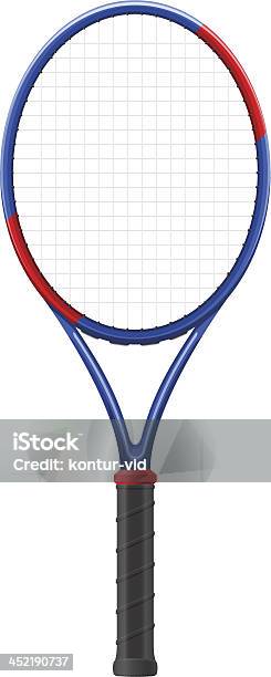 Tennis Racket Vector Illustration Stock Illustration - Download Image Now - Clip Art, Cut Out, Equipment