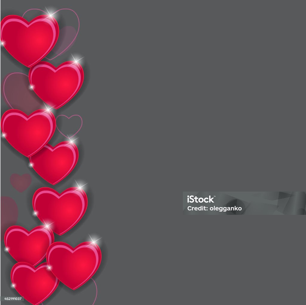 Счастливый день Святого Валентина карты с сердцем. Векторная иллюстрация - Векторная графика Абстрактный роялти-фри