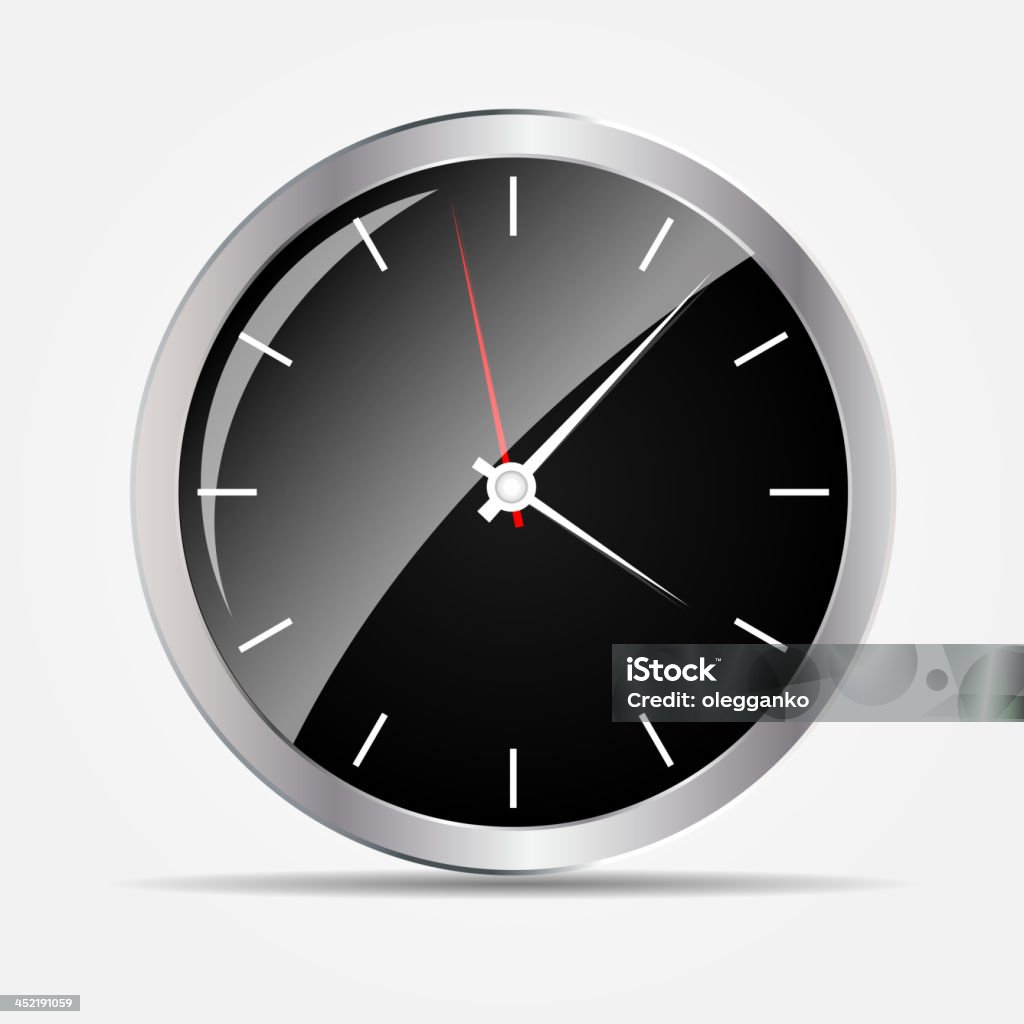 Часы icon Векторная иллюст�рация - Векторная графика Без людей роялти-фри