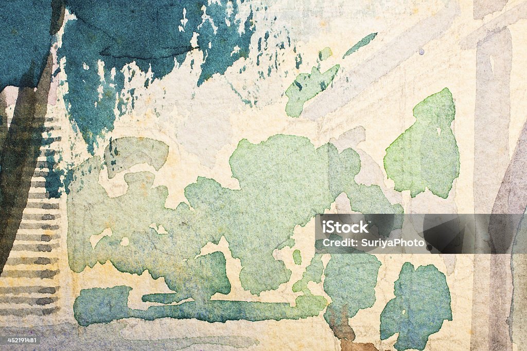 Colore astratto acqua - Foto stock royalty-free di Acquerello