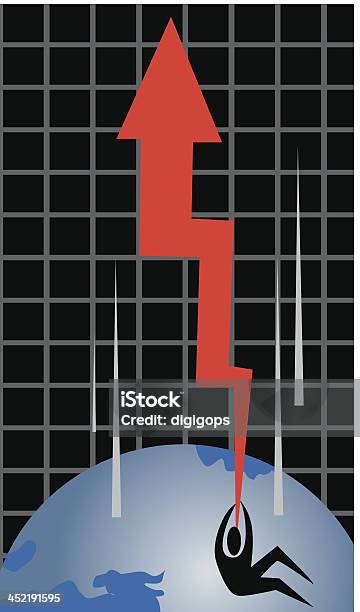 Diagramm Mit Pfeil Stock Vektor Art und mehr Bilder von Geschäftsleben - Geschäftsleben, Globus, Grafik