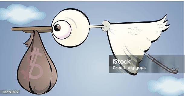 Pássaro E Dólares - Arte vetorial de stock e mais imagens de Animal - Animal, Finanças, Ilustração