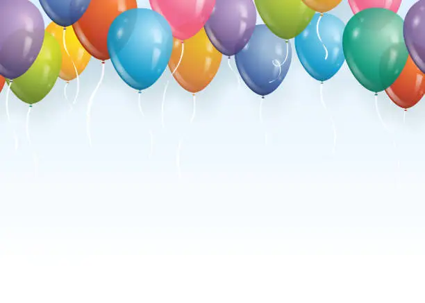 Vector illustration of Seamless balloon background