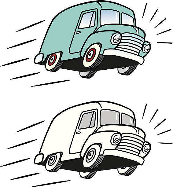 Great illustration of a cartoon vintage delivery van. Perfect for a delivery service. EPS and JPEG files included. Be sure to view my other illustrations, thanks!