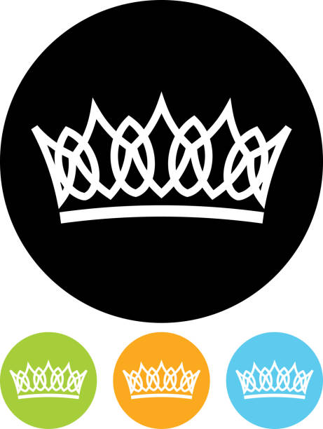 Crown vector isolated