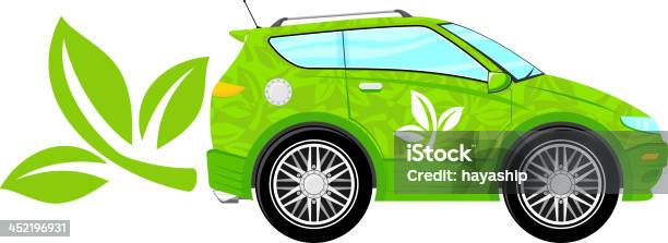 Ilustración de Verde Ecología Automóvil y más Vectores Libres de Derechos de Clip Art - Clip Art, Coche, Coche con puerta trasera