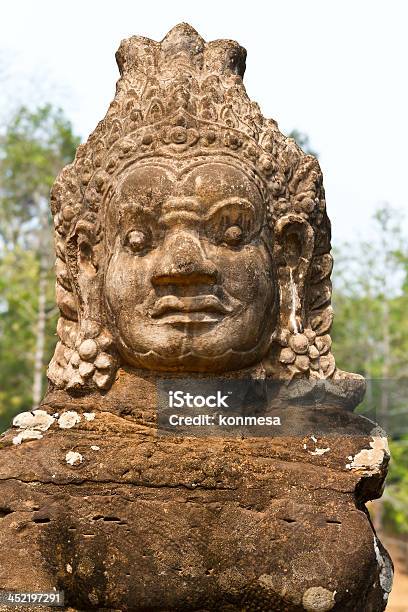 Angkor Thom Kambodża Statues Na Wejście - zdjęcia stockowe i więcej obrazów Angkor - Angkor, Antyczny, Azja