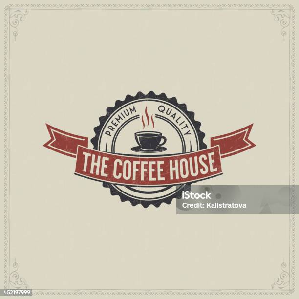 Винтажная Открытка С Кофе — стоковая векторная графика и другие изображения на тему Без людей - Без людей, Бумага, Векторная графика
