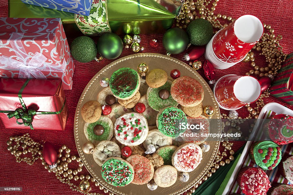 De Navidad Party - Foto de stock de Galleta de mermelada libre de derechos