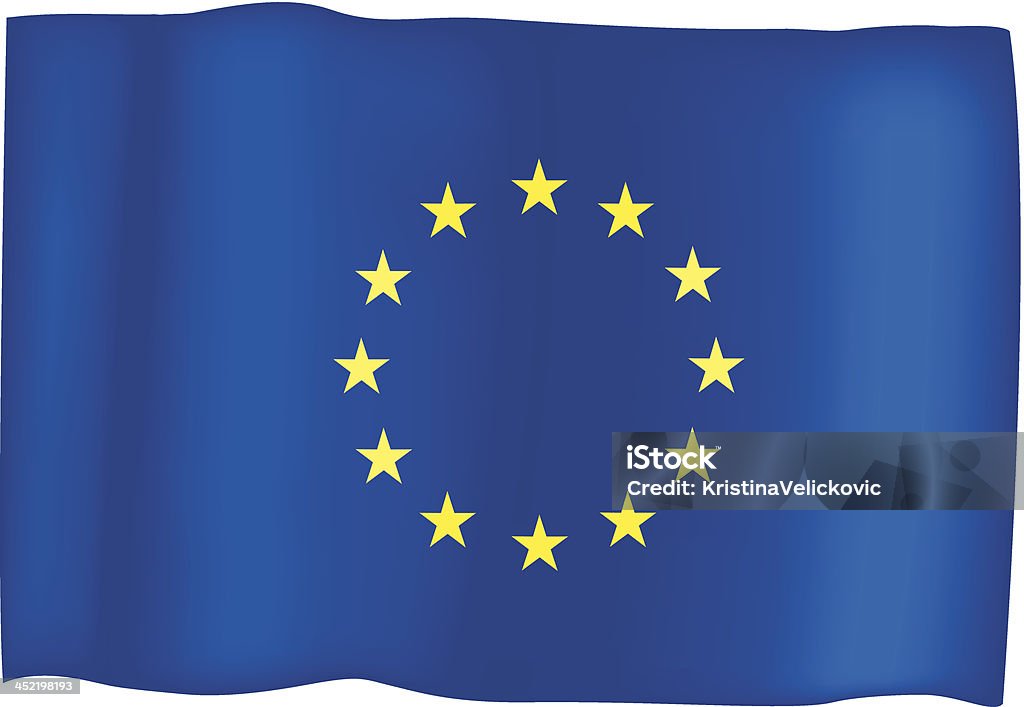 Bandera de la comunidad europea - arte vectorial de Bandera libre de derechos