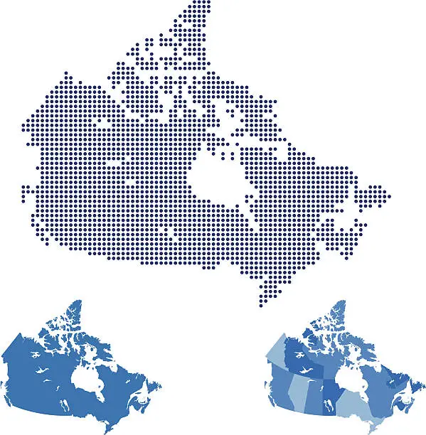 Vector illustration of Canada Map