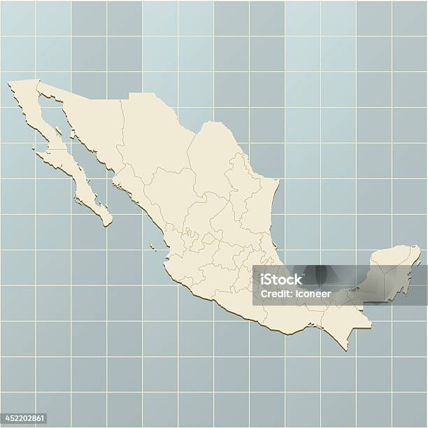 Vetores de Retrô Mapa Do México e mais imagens de América Latina - América Latina, América do Sul, As Américas