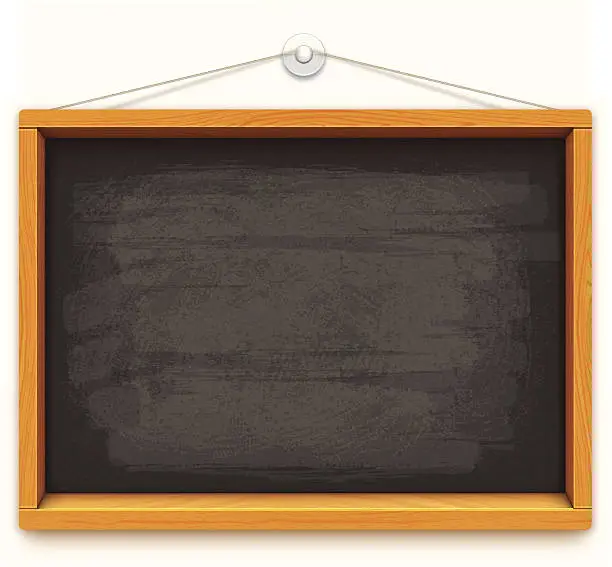 Vector illustration of empty blackboard