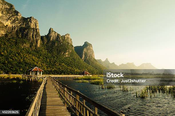 Bridge On The Lake In National Park Stock Photo - Download Image Now - Ancient, Architecture, Asia