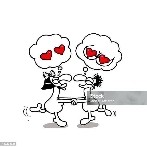 Different Thoughts Stock Illustration - Download Image Now - Couple - Relationship, Valentine's Day - Holiday, Adult