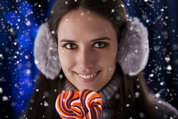 istock Winter Girl with Lollypop 452204297