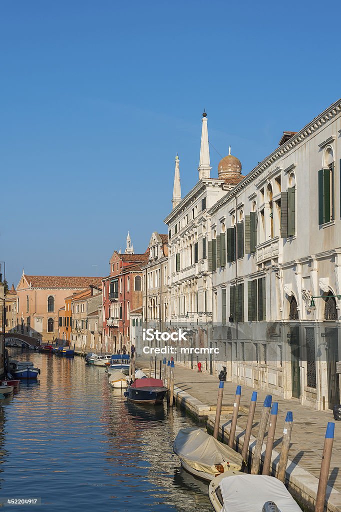 Vista de um canal em Veneza - Foto de stock de Arquitetura royalty-free