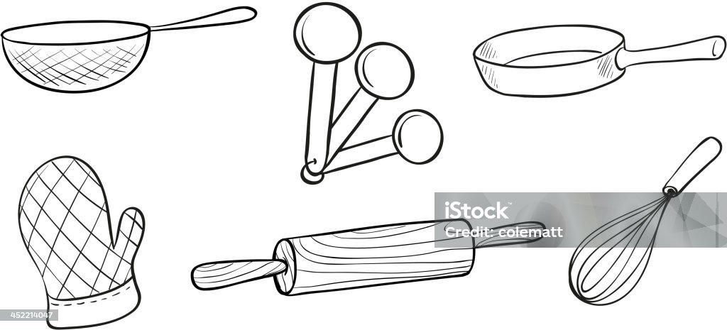 Cuire outils de - clipart vectoriel de Pâtisserie libre de droits