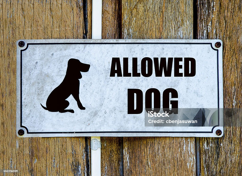 Sign of welcome dog Agility Stock Photo