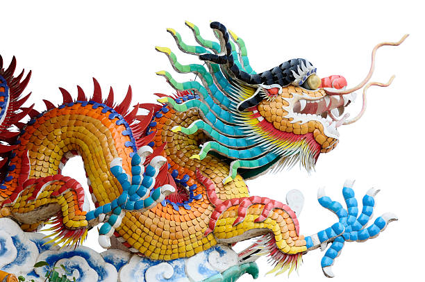istock Chinese yellow dragon 452216261