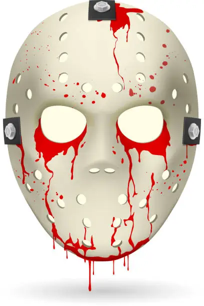 Vector illustration of Hockey mask