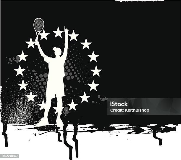 Tennis Victory Allstar Background Stock Illustration - Download Image Now - All Star - Sportsperson, Athlete, Backgrounds