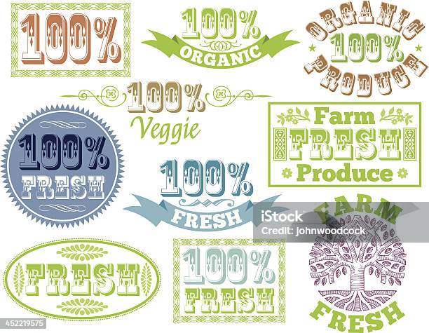 Étiquettes De Produits Vecteurs libres de droits et plus d'images vectorielles de Agriculture - Agriculture, Aliment, Arbre