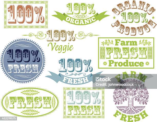 Vetores de Rótulos De Produtos e mais imagens de Agricultura - Agricultura, Comida, Computação Gráfica