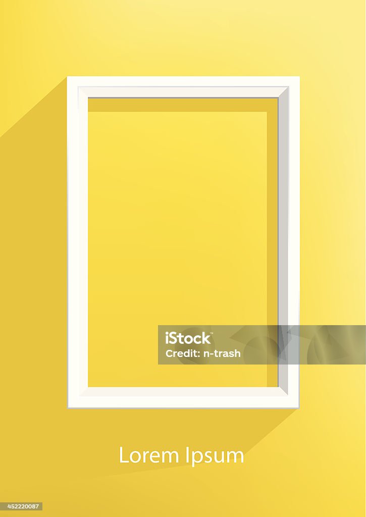 白いフレームには、黄色の壁 - アナログレコードのロイヤリティフリーベクトルアート